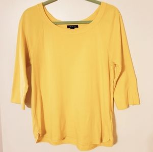 Pretty yellow Tribal top size M.